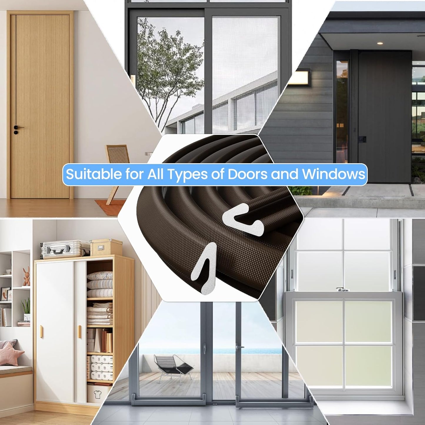 19.7ft V-Shape Thin Weather Stripping Door Frame Seal Strip,Self-Adhesive Door Small Gap Filler for Winter Insulation,Foam Weatherstripping for Door Draft Stopper Light Blocker,White