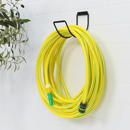 Garden Hose Holder Water Hose Hanger Wall Mounted,304Stainless Steel Solid Hose Hook Holds Up to 150Ft Garden Hose, Expandable Hose, Water Hose - Chrome