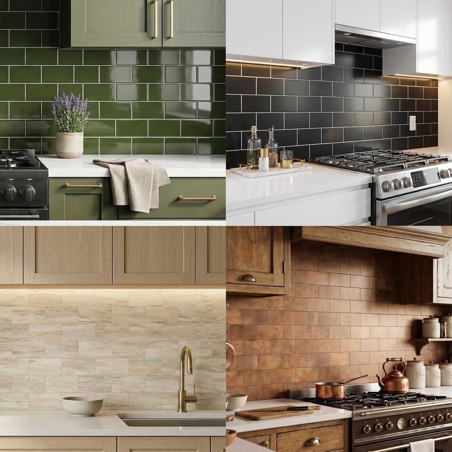 2026 New Upgrade Peel and Stick Backsplash Tile, Peel and Stick 11.34" X 11.57" Wall Tile for Kitchen, Bathroom, Fireplace, Laundry (Beige Ecru, 10 Packs)
