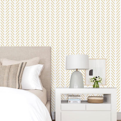 Erfoni Black and White Peel and Stick Wallpaper Modern Herringbone Contact Paper Bathroom 17.7inch x 118.1inch Geometric Removable Wallpaper Peel and Stick Self Adhesive Contact Paper for Accent Wall