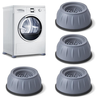 Washer Anti Vibration Pads, 4 Pcs Anti Vibration Pads for Washing Machine and Dryer - Reduce Noise, Stop Moving Shaking Walking, Rubber Feet Stabilizer, Universal Size