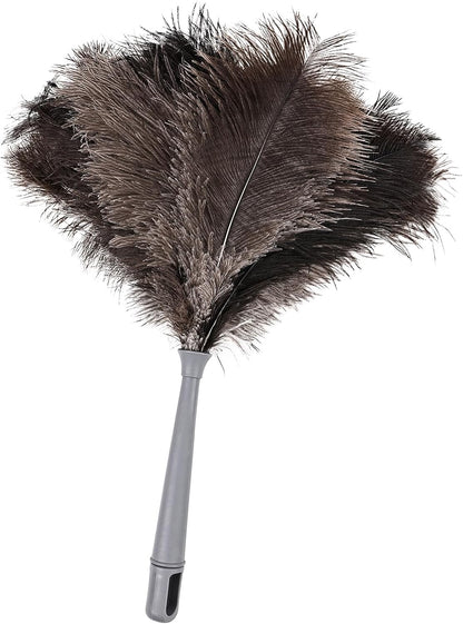 Extendable Cleaning Duster 94 Inch - Long Telescoping Ostrich Feather Dusters with Stainless Steel Extension Pole for High Ceiling Fan, High Ceilings,Roof Dusting