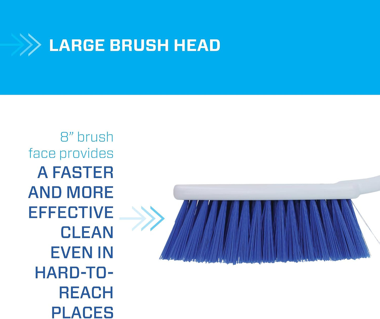 Mr. Clean 442402 Durable Bristle Handle Scrub