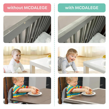 Furniture Edge Protector for Baby - Plastic Crib Protector from Chewing - CPC Certified, CPSC Tested, LFGB Food Grade (78.74 * 1.97in)