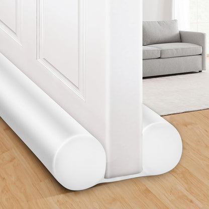 MAXTID Large Door Draft Stopper for Bottom of Doors 36” Under Door Sweep Noise Blocker Black Gap Stoppers Adjustable Doors Seal Sweep Guard Draft, Window Breeze Stoppers, Home Essentials Gadgets
