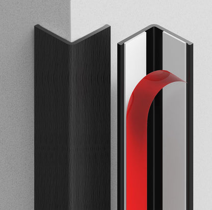 Wall Corner Protector, Walls Edge Protector，Self-Adhesive Wall Corner Guards,PVC Double Side Edge Protector， Furniture Stairs Guard (Gray 2PCS 90cm/35.4in)