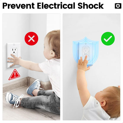 MOJOTORY Clear Outlet Covers for Baby Proofing, 30pcs | Invisible Design, Plug Protector Covers, Electrical Outlet Child Safety Covers, Durable, For Home School and Daycares