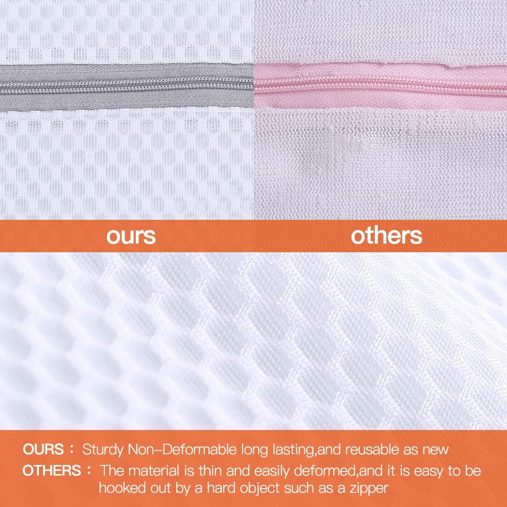 Kimmama Laundry Mesh Wash Bags, Garment Bag for Washing Machine, 2XXL | Honeycomb Laundey Bags for Sheet, Throw Blanket, Curtain, Cushion Cover, Comforter, Tumble Dryer Safe, Extra Large