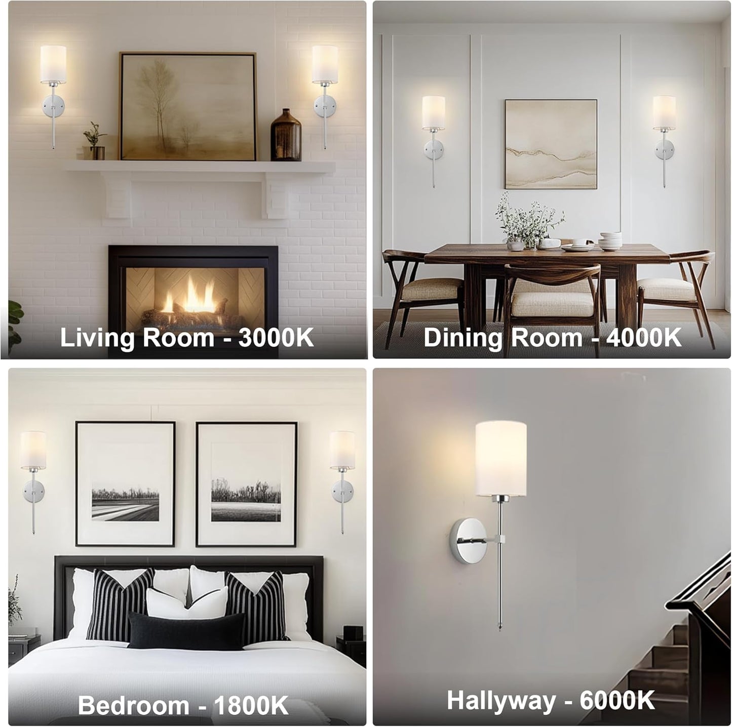 Battery Operated Wall Sconces Set of Two,Wireless Rechargeable Wall Light With Remote Control, Dimmable, Amber Light/Warm White/Natural White/Daylight/RGB, Timer,for Living Room,Bedroom,Entryway,Gold