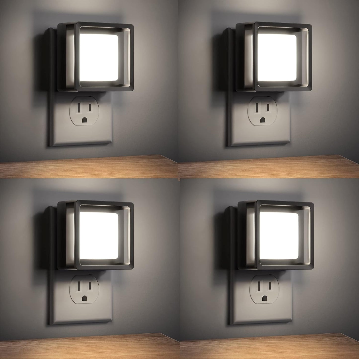 DORESshop LED Night Light, Night Lights Plug Into Wall [2 Pack] with Dusk-to-Dawn Sensor, Dimmable Nightlights, Adjustable Brightness for Bathroom, Hallway, Bedroom,Kids Room,Stairway,Soft White