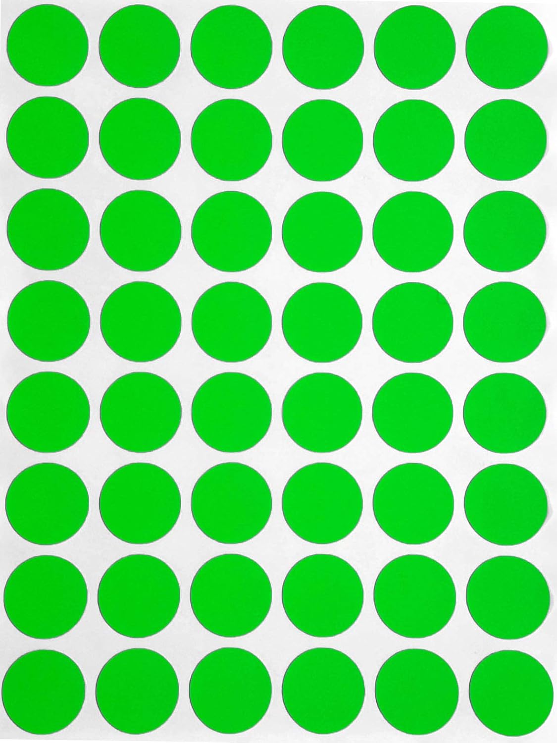 Royal Green Dot Sticker 11/16" Inch (17mm) Colored Labels in Purple - 2400 Pack - Colors A