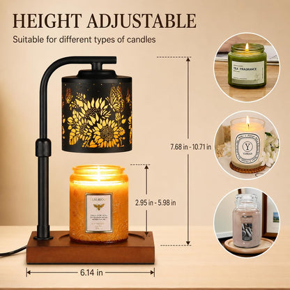 mocosa Candle Warmer Lamp with Adjustable Height Dimmable for New Home Decor Electric Candle Warmer for Jar Candles Birthday Gifts for Women Mom(Hummingbird)