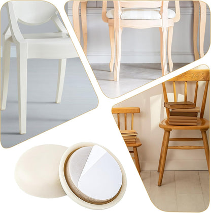 24Pcs Furniture Sliders for Carpet & Hardwood Floors, 1 Inch Self-Stick Chair Sliders Furniture Moving Pads for Carpet, Move Furniture Easily (Beige)