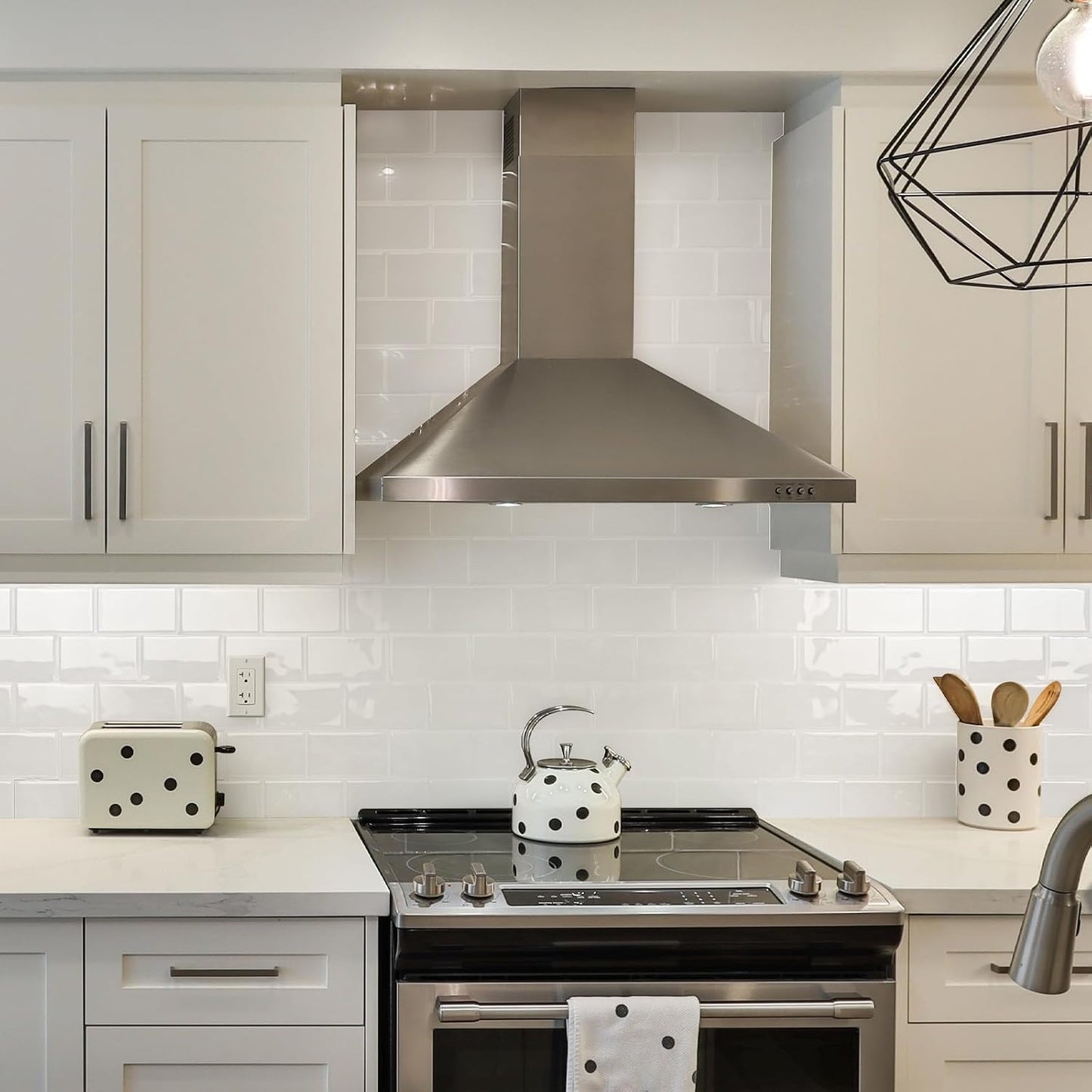 STICKGOO White Peel and Stick Subway Tile, Stick on Backsplash Tiles for Kitchen and Bathroom, Flexible Vinyl Wall Tile, Easy DIY Installation