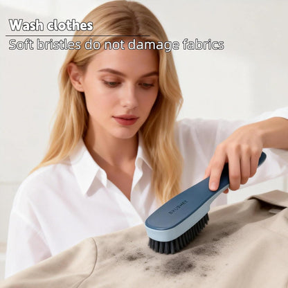 Laundry Brush, Shoe Brush, Used for Cleaning Stains, Floor Tiles, Kitchen, Carpet, Household Cleaning,Easy to Hold Set of，Soft Bristle Scrub，Sneaker，2 Pieces(Blue)