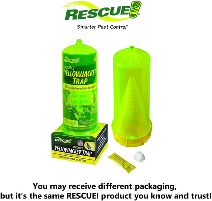 RESCUE! Reusable Yellowjacket Trap – Includes Attractant - 6 Traps
