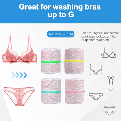 GOGOODA 7 PCS Mesh Laundry Bags, Delicates Washing Bags | Multisize for Sweater Blouse Hosiery Bras Machine Wash Bags for Travel Storage Organization