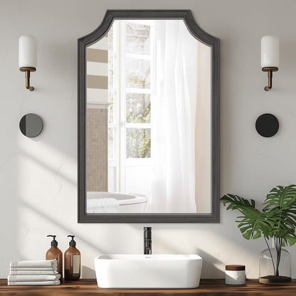 WallBeyond Full Length Mirror Wall Mounted 65"x22", Rustic Wooden Frame Floor Mirror, Large Full Body Mirror for Bedroom, Leaning or Hanging Against Wall, Natural
