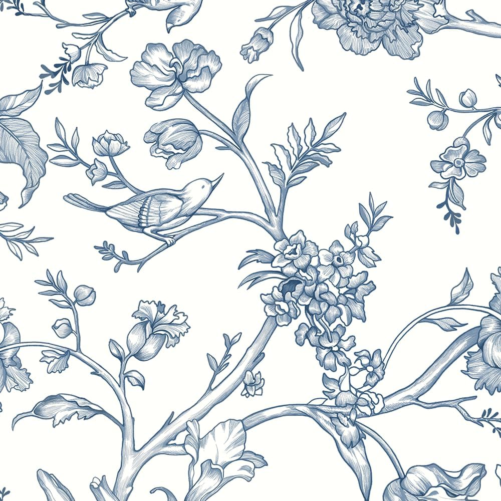 Safiyya Peel and Stick Wallpaper Vintage Floral Contact Paper 17.3" x 78.7" Wall Paper Renter Friendly Self Adhesive Removable Wallpaper for Bathroom Vinyl