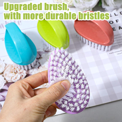 12 Pcs Small Scrub Brushes, 4" Heavy Duty Stiff Bristles Cleaning Brushes, Durable Small Cleaning Brush for Bathroom, Showe, Sink, Kitchen, Bathtub, Floor (4 Colors)