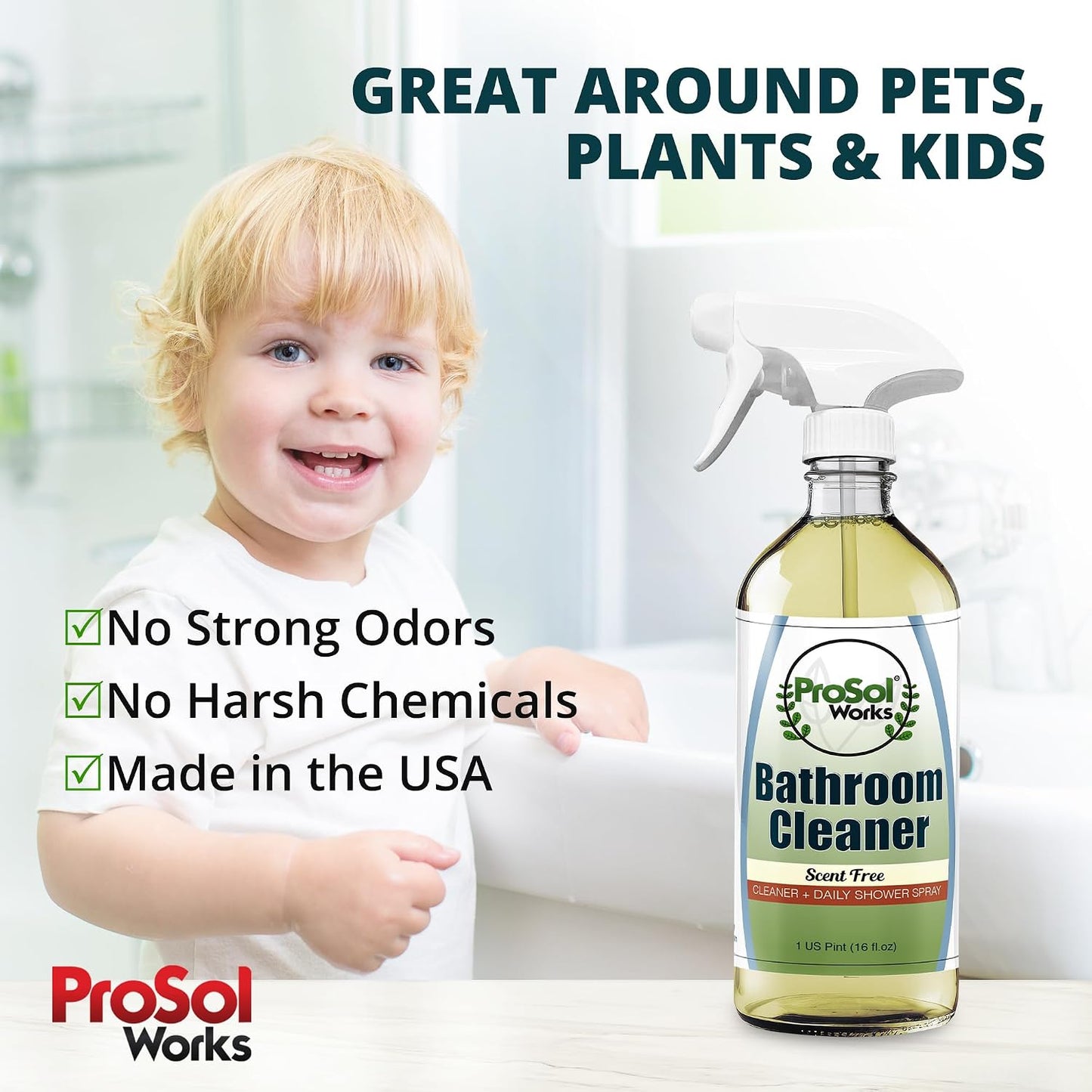 Degreaser Cleaner Heavy Duty Cleaning Spray 16 oz - Kitchen Cleaner for Stubborn Splatters, Stove Top, Grill, Drip Pans, & Oven Cleaner - Safe on All Surfaces - Fresh Scent