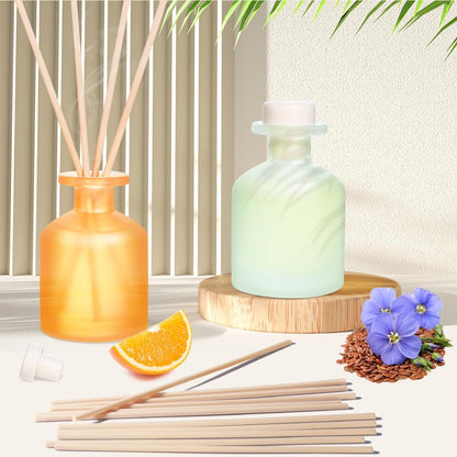 Reed Diffuser for Home, Clean Linen Scent 3.38oz (100ml)*1 Pack Essential Oil Reed Diffuser Set with 8 Sticks, Long Lasting Air Freshener for Bathroom Bedroom Living Room, Home Decor & Gifts