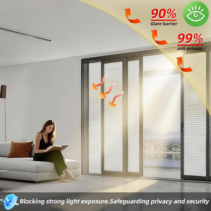 Frosted Window Privacy Film Static Cling, Removable Reusable Glass Sticker, Anti-UV Heat Blocking Decorative Window Film for Home Bathroom Bedroom with Installation Tools Frosted White 17x78inch