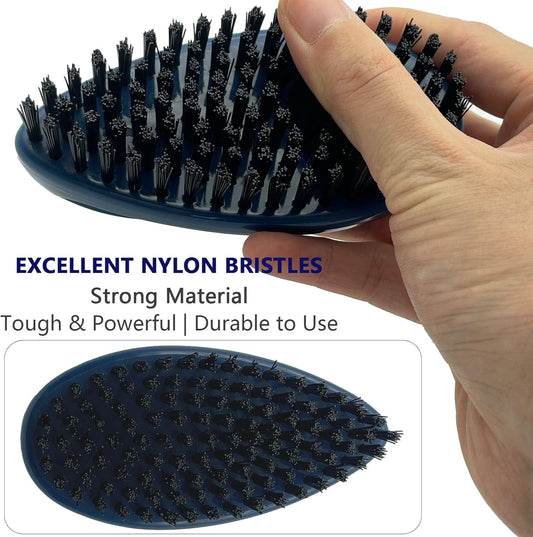 GKETN Scrub Brush for Cleaning Scrubbing Heavy Duty Stiff Nylon Bristles Cleaning Brush Multi-Purpose, White & Small Size