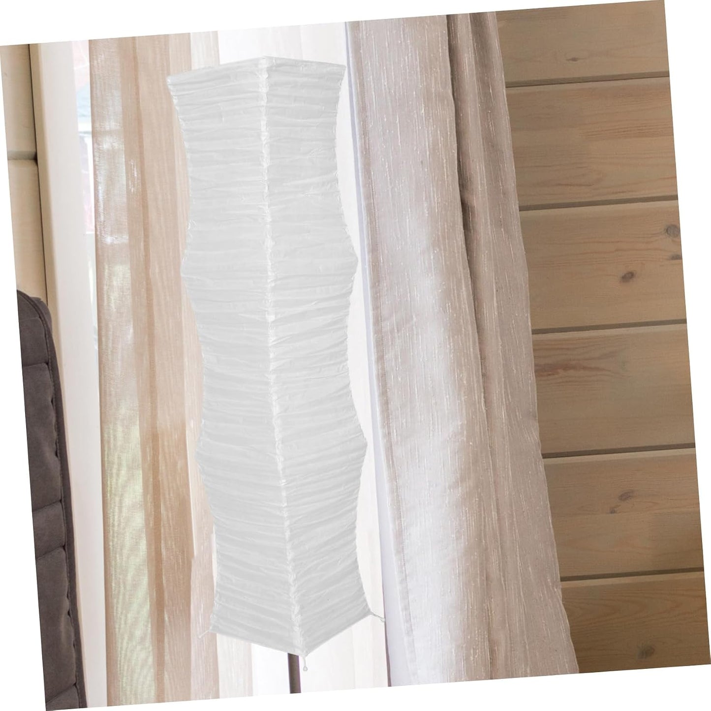 ABOOFAN Floor Lamp Shade Replacement – 49.21" Foldable Rice Paper Lampshade for Soft Light Diffusion & Easy Tool-Free Installation – for Living Room, Bedroom, Office