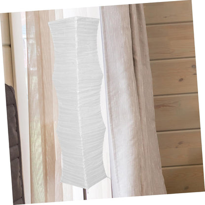 ABOOFAN Floor Lamp Shade Replacement – 49.21" Foldable Rice Paper Lampshade for Soft Light Diffusion & Easy Tool-Free Installation – for Living Room, Bedroom, Office