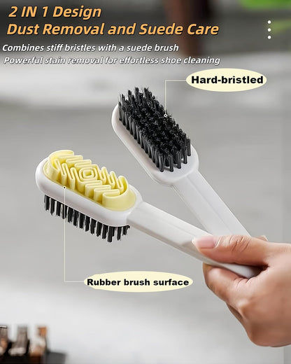 3 Pack Laundry Scrub Brush Shoe Laundry Stain Brush with Long Handle Very Soft Bristle Cleaning Brush for Clothes Shoes Sneaker Protable Laundry Brush for Stains on Clothes