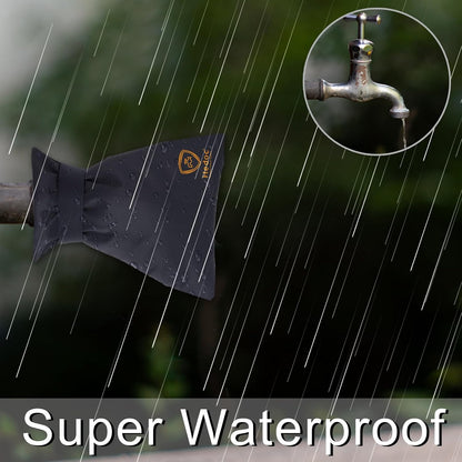 Hedoc Pro Outdoor Faucet Covers for Winter Freeze Protection, 4 Pack 6'' W x 8.2'' H Winter Faucet Insulation Cover Socks, Hose Bib Covers for Winter (Faucet Cover 4 Pack)