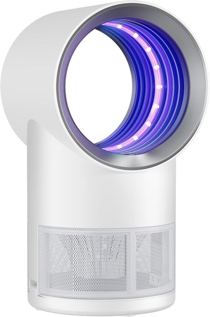 Fly Trap Indoor,Blue Gnat Traps House Indoor,Indoor Insect Trap with Timer | Fruit Fly Trap Indoors Suctions & Captures, 6/12Hr Timer, Kid & Pet Friendly, Low Noise, 10 Refills