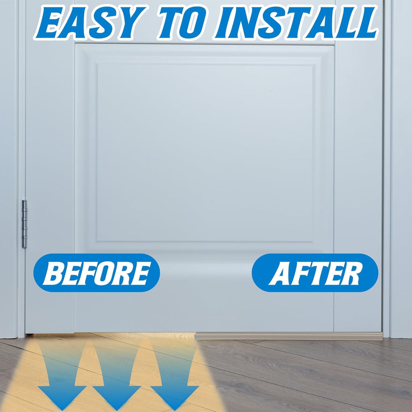 Pushglossy 2 Pack Slide on Door Sweep 35-3/4 Inches Double Bulb Weatherstrip Bottom Seal Compatible with Taylor Door for Energy Efficiency and Draft Protection