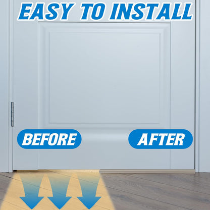 Pushglossy 2 Pack Slide on Door Sweep 35-3/4 Inches Double Bulb Weatherstrip Bottom Seal Compatible with Taylor Door for Energy Efficiency and Draft Protection