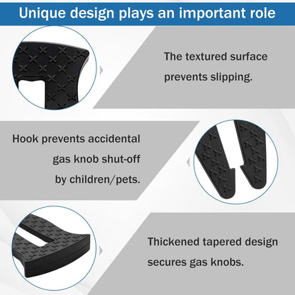 Zhehao 8 Pcs Gas Stove Knob Locks Stove Knob Safety Covers Silicone Child Proof Oven Locks for Kitchen Prevent Accidental Touch Child Pets Safety
