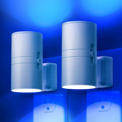 L LOHAS LED Night Light Plug in, Night Lights Plug into Wall, Light Sensor, 0-100LM Soft White 3000K, Dimmable Night Light, Modern Nightlight for Kids Bathroom Hallway Bedroom Kitchen Stairway, 2 Pack