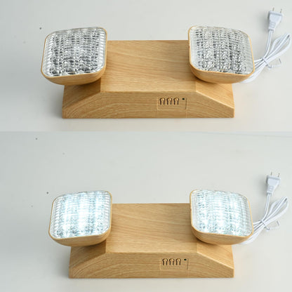 Plug in Emergency Lights for Business Home Power Failure 4Hours 300lm LED Commercial Emergency Light Fixtures with Battery Backup Rechargeable Adjustable Two Heads AC85-277V
