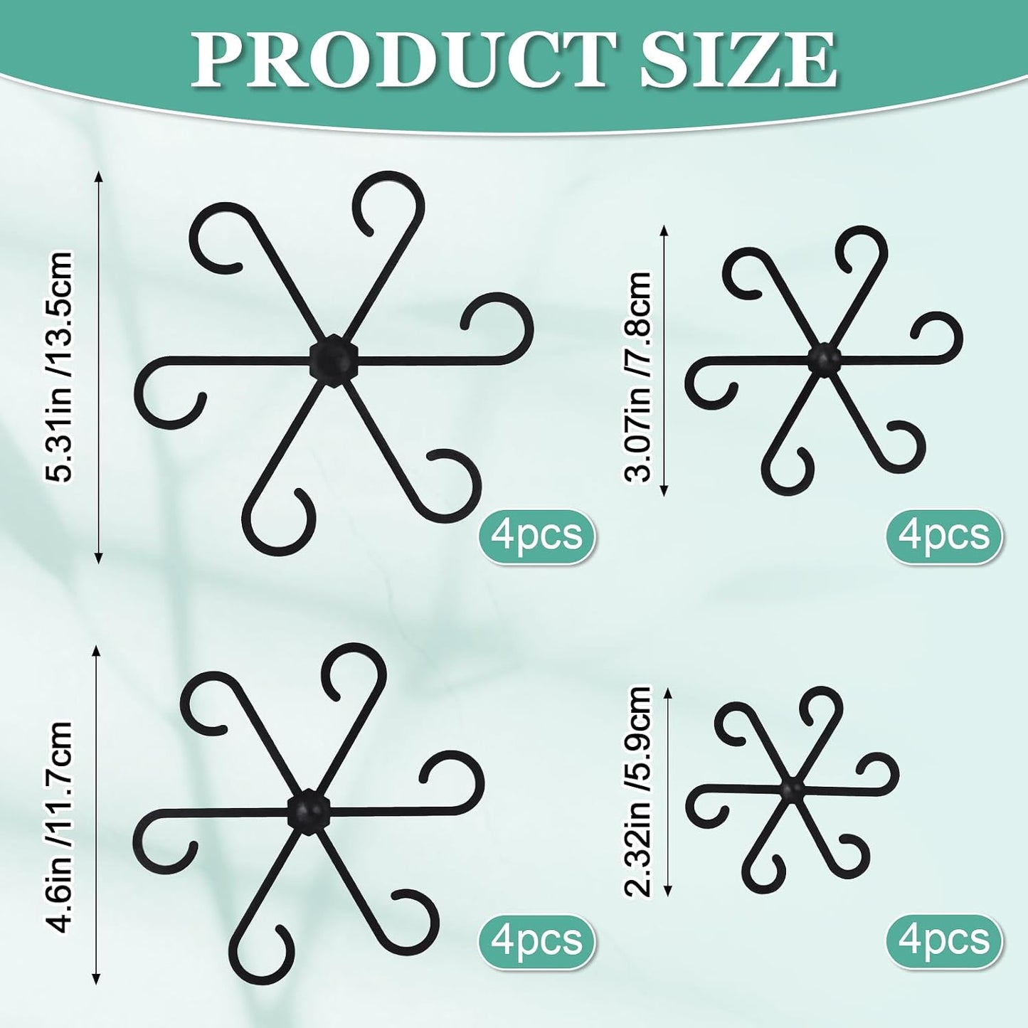8pcs Plant Stem Support, Plant Support for Indoor Plants, Plastic Reusable Plant Stabilizer, Indoor Plants Accessories