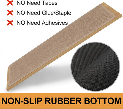 Stair Treads Carpet 4 pcs for Wooden Steps with Non Slip Rubber Backing, 100% Polyester Soft Stairs Resistant Indoor Skid Runner Safety Rugs for Kids Elders and Pets 30" * 8" (Dark Gray)