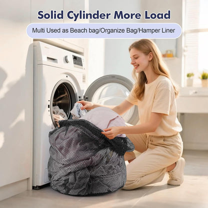 3 Pack XXL Mesh Laundry Bags for Delicates, Extra Large Laundry Wash Bags for Clothes,Bed Linen,Toys with Drawstring Closure Sturdy(3 XXLarge 28 x 26 Inches)