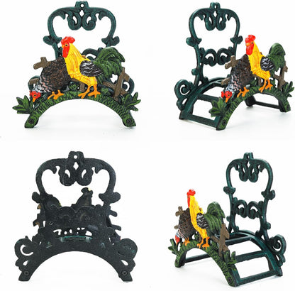 Sungmor Heavy Duty Cast Iron Hose Holder,Garden & Yard Decorative Birds Wall Mounted Hose Butler,Water Pipe Holds,Rack,Hanger,Antique Wall Decorations