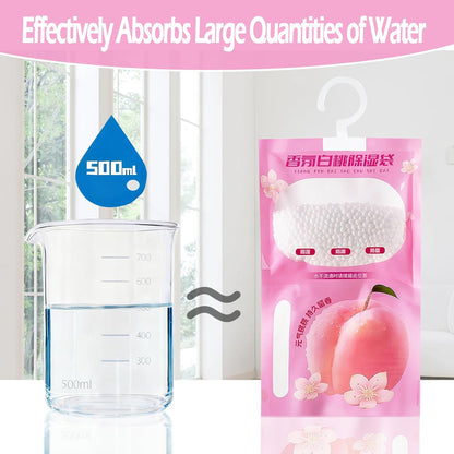 12 Pack Humidity Bags for Closet, Moisture Absorbers Bags for Closet,Dehumidifier Bags, Humidity Absorber in Wardrobes, Bedrooms, Bathrooms