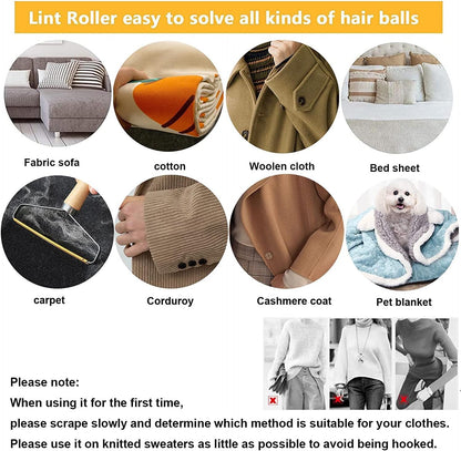Lint Remover,2 Pack Pet Hair Remover,Reusable Clothes Carpet Couch Furniture Fabric Shaver Lint Brush Carpet Scraper