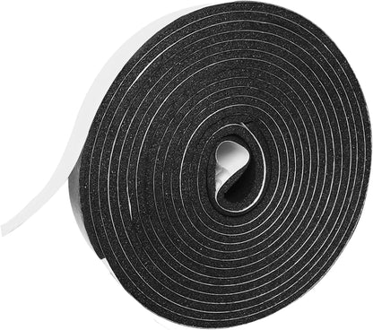 Weather Stripping Door Seal Strip for Doors and Windows, 1In x 1/8In x 33Ft x 2 Roll Foam Insulation Tape Self Adhesive,Sound Proof,Weatherstrip,Pipe Cooling, Air Conditioning Seal Strip - Colors B