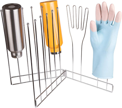 Kitchen Glove Holder, Bottle Drying Rack, Stainless Steel Dish Glove Holder,Baby Bottle Dryer Rack,Plastic Bag Drying Rack,Dishwasher Glove Drying Rack