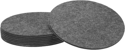 uxcell 32Pcs Non Slip Furniture Pads, 3" Round Self Adhesive Felt Bumpers Noise Reducing Furniture Feet Floor Protector for Chairs Tables Furniture Legs (White 0.2" Thick) - Colors A