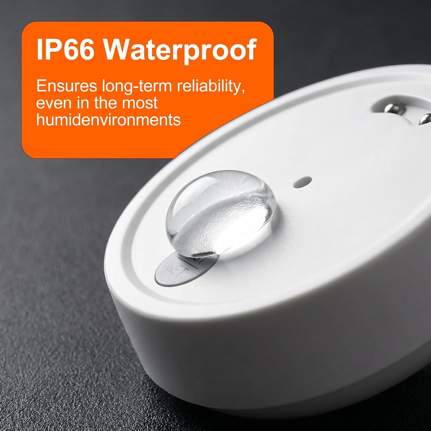 Water Leak Detector, Loud Siren Drip Alarm Sensor for Home, Basement, Bathroom, Under Sink, Laundry 1PC