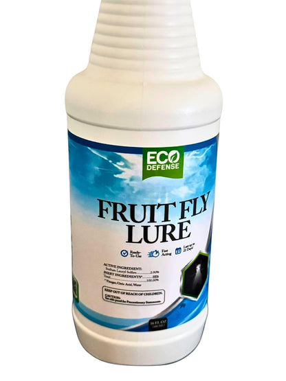Eco Defense Fruit Fly Killer - Natural Fruit Fly Trap & Drain Fly Killer Treatment for Indoor Fly Control in Kitchen, Restaurants, and More, 16 Oz