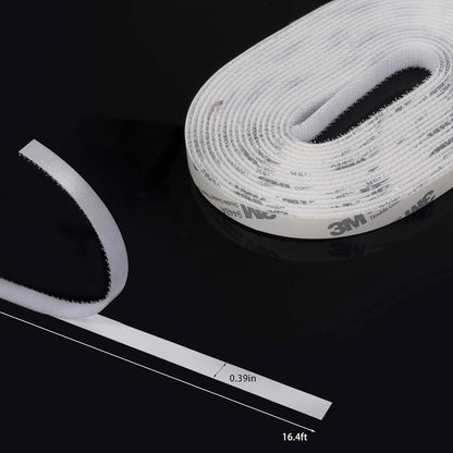 Flyzzz DIY Self-Adhesive Window Screen Netting Mesh Curtain, 100X150cm (Approach 39.37x59.05 Inches), with Hook and Sticky Tape, Fitted to Multiple Windows (1 Pack, White)